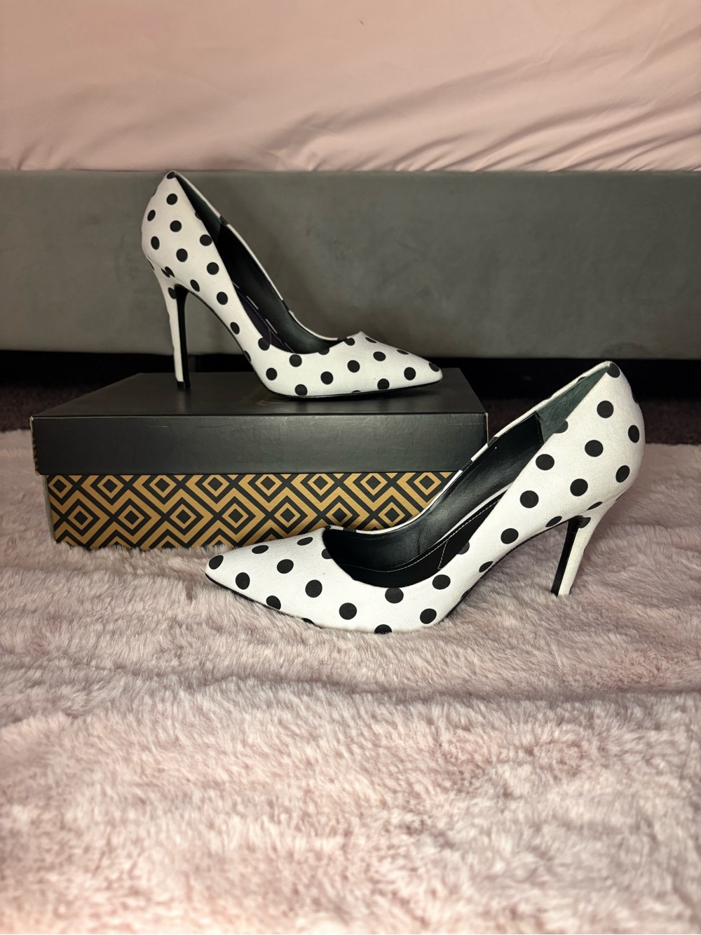 Charles by Charles David polka dot heels